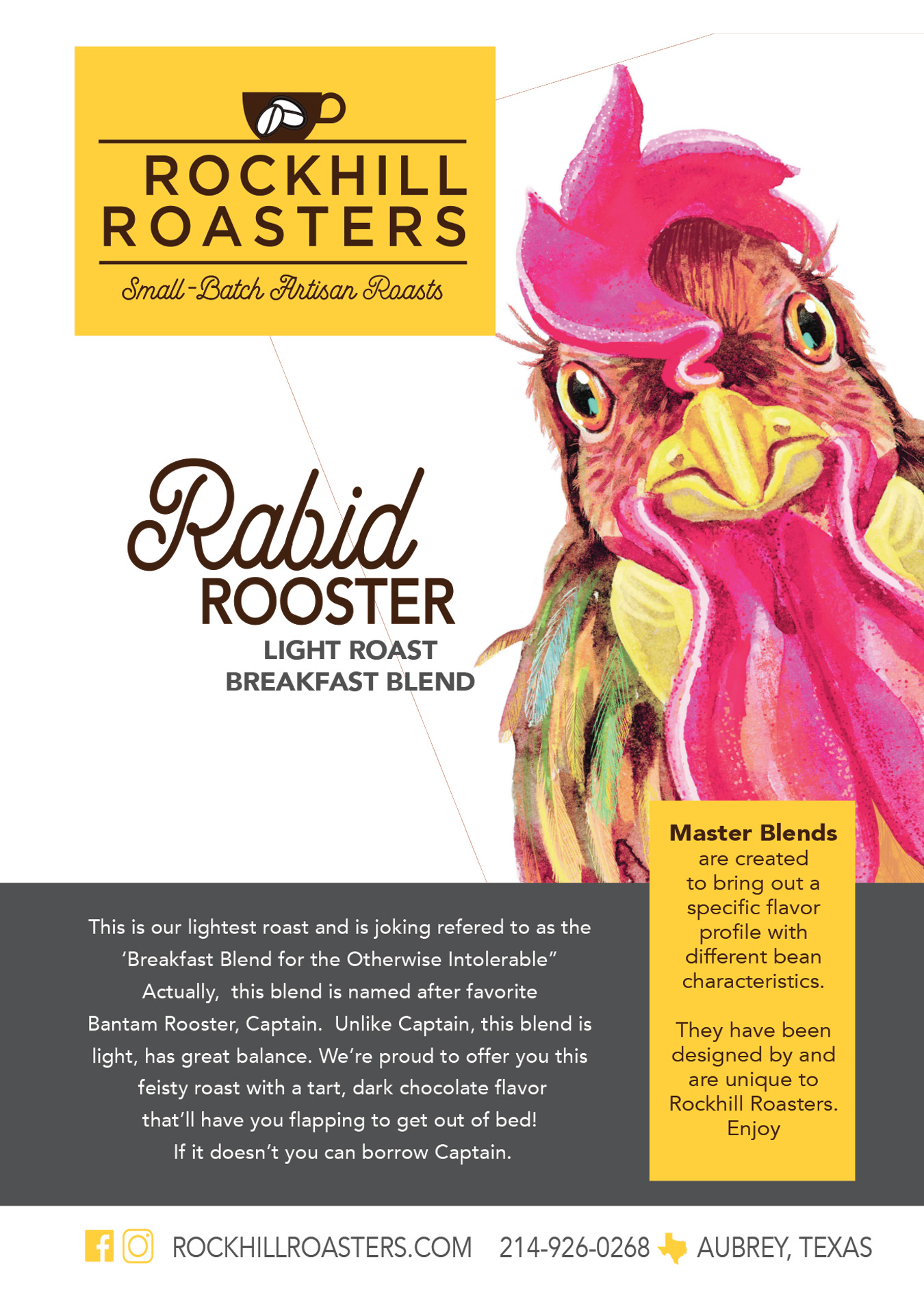 RE・BIRTH Ⅱ THE ROOSTERS Rabid Rooster - Rockhill Roasters